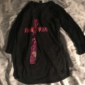 Black half sleeved shirt